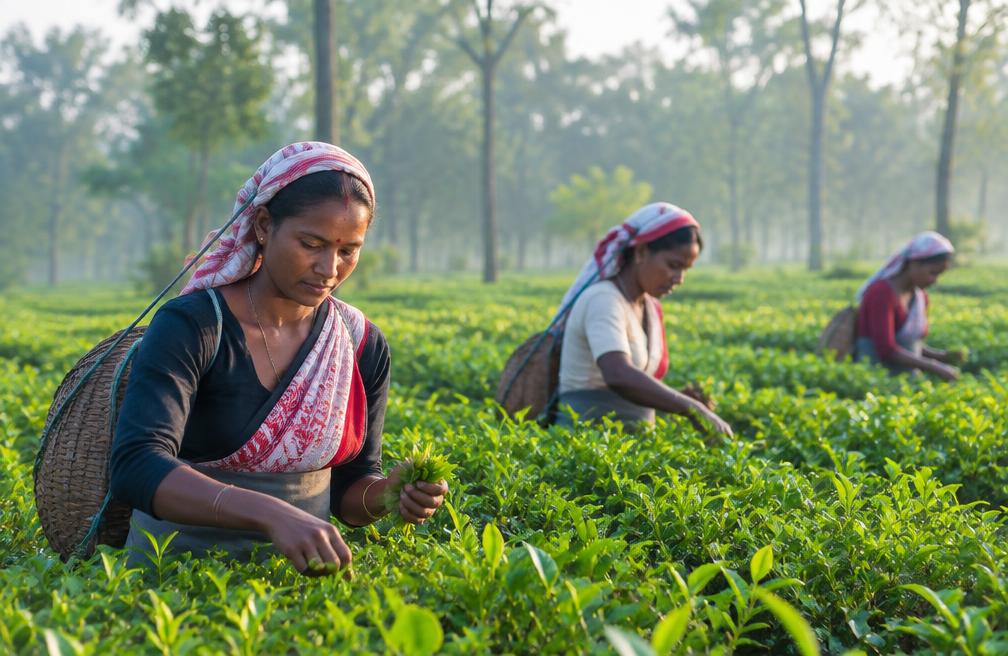 চাহ বাগিচাসমূহত নতুন উৎপাদন পদ্ধতি: শ্ৰমিকৰ মজুৰি আৰু স্বাস্থ্য সুৰক্ষাত প্ৰশাসনৰ দৃষ্টি